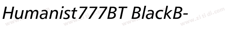 Humanist777BT BlackB字体转换 Humanist777BT BlackB字体转换